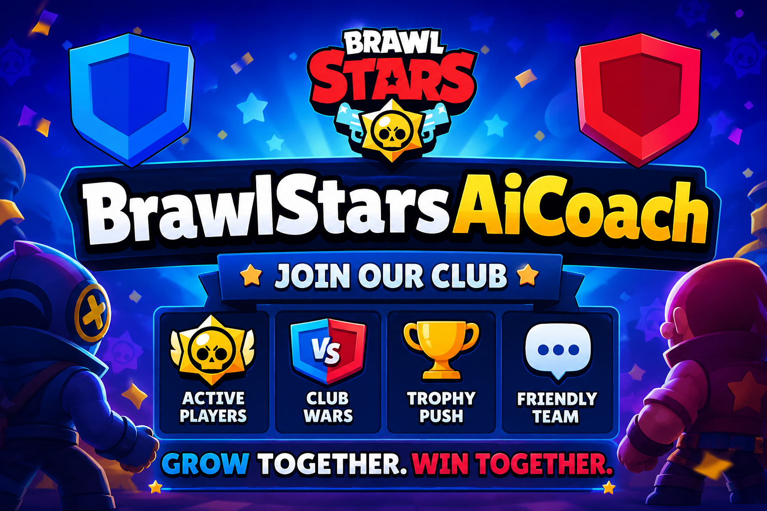 Join BrawlStarsAiCoach — active friendly Brawl Stars club